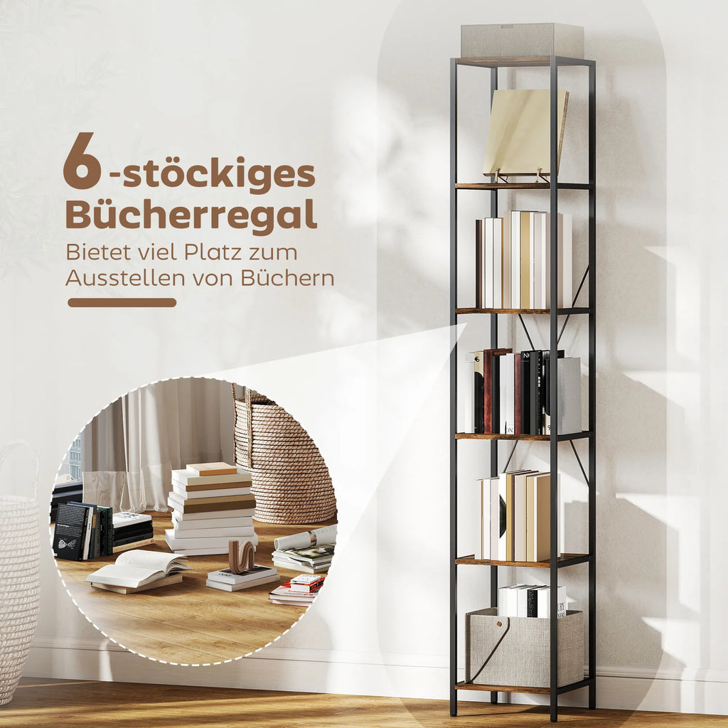 Pastatoma lentyna 6 pakopų, 2 vnt., ruda