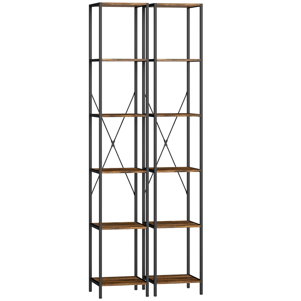 Pastatoma lentyna 6 pakopų, 2 vnt., ruda