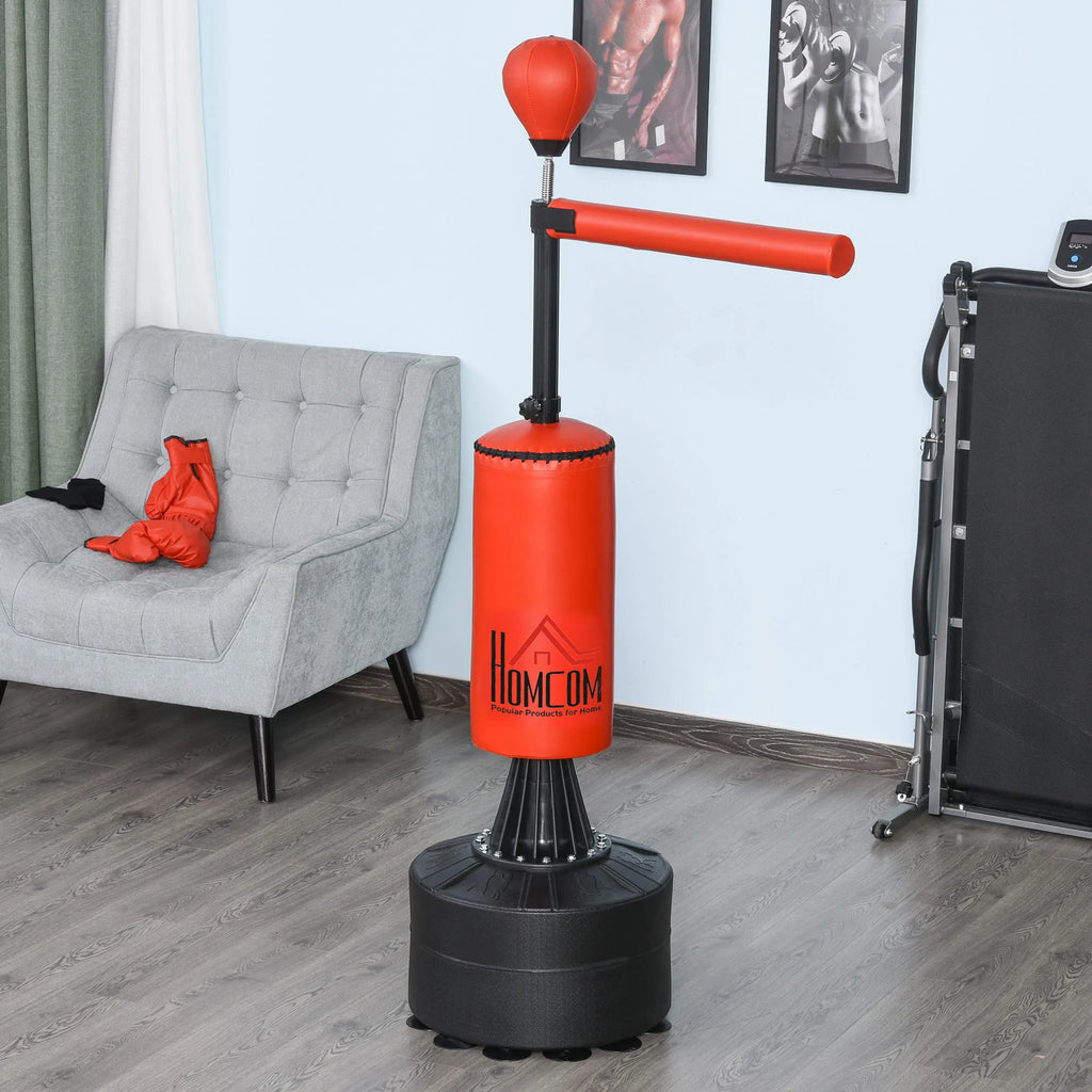 Pastatomas bokso maišas reguliuojamas 155-205 cm su 360° skersiniu, juodas