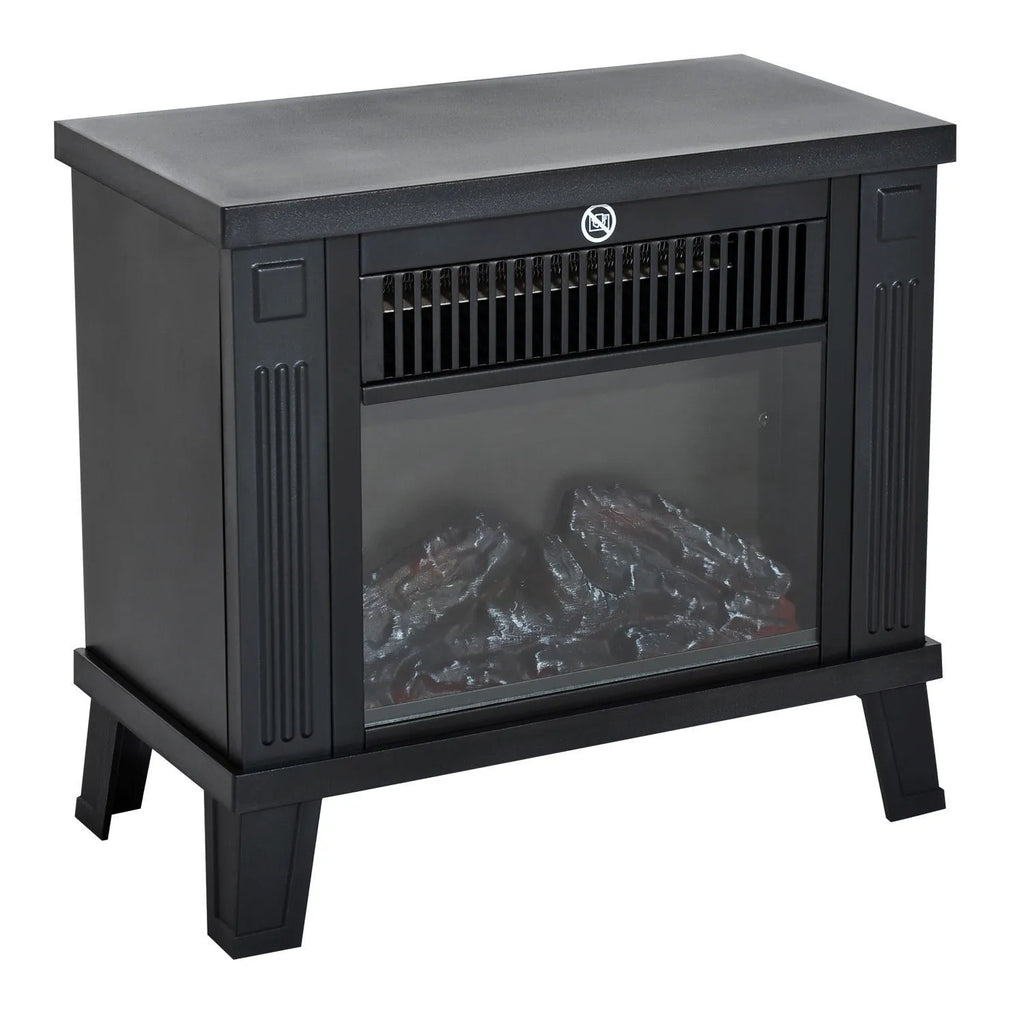 Pastatomas elektrinis židinys, 600/1200 W, 34 × 17 × 31 cm, juodas