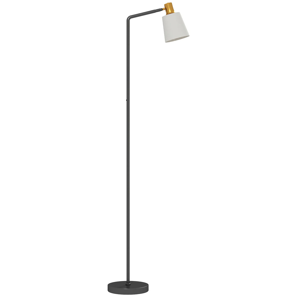 Pastatomas šviestuvas LED su reguliojama galvute 148 cm juodos spalvos