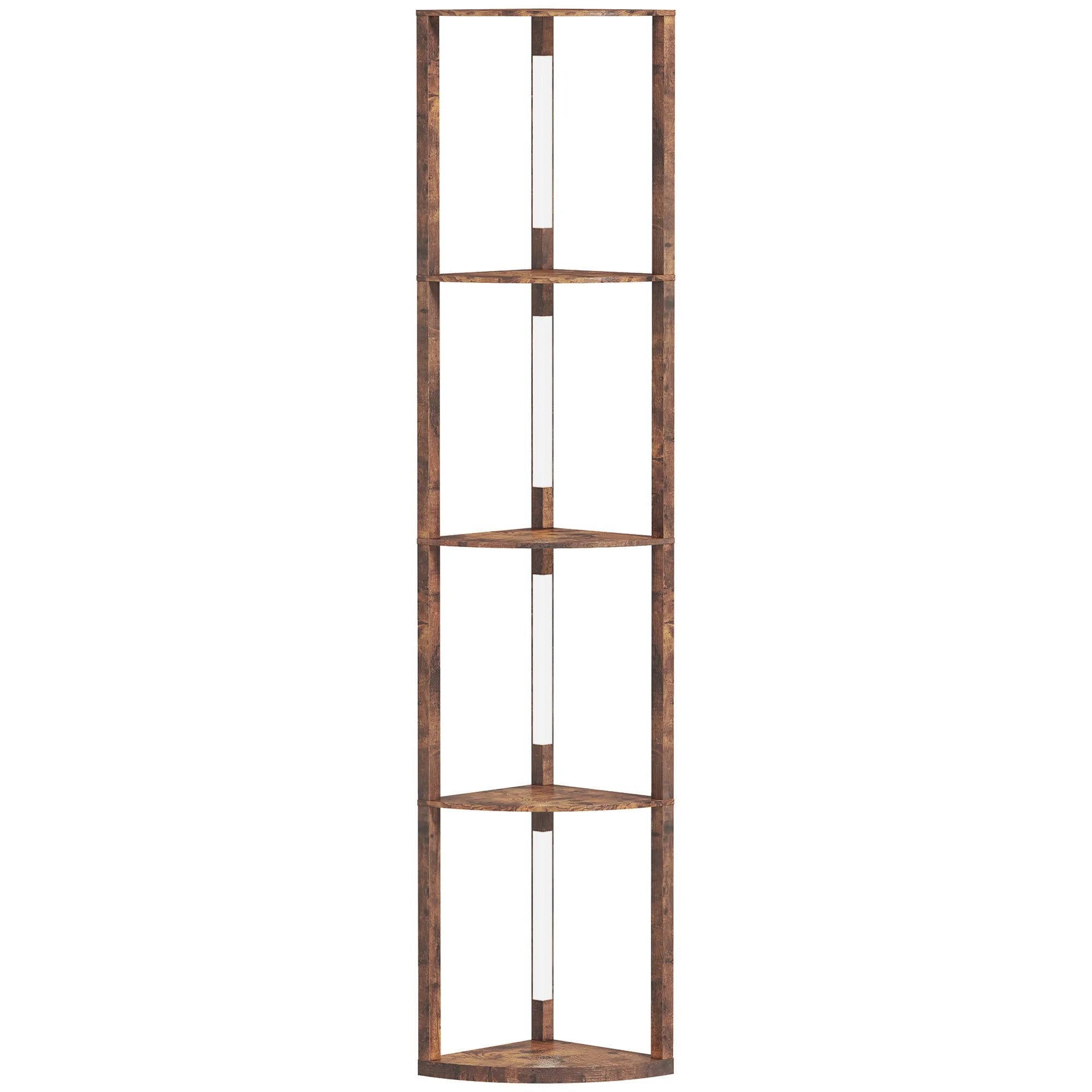 Pastatomas šviestuvas-lentyna su reguliuojamu ryškumu, 163,5 cm, ruda