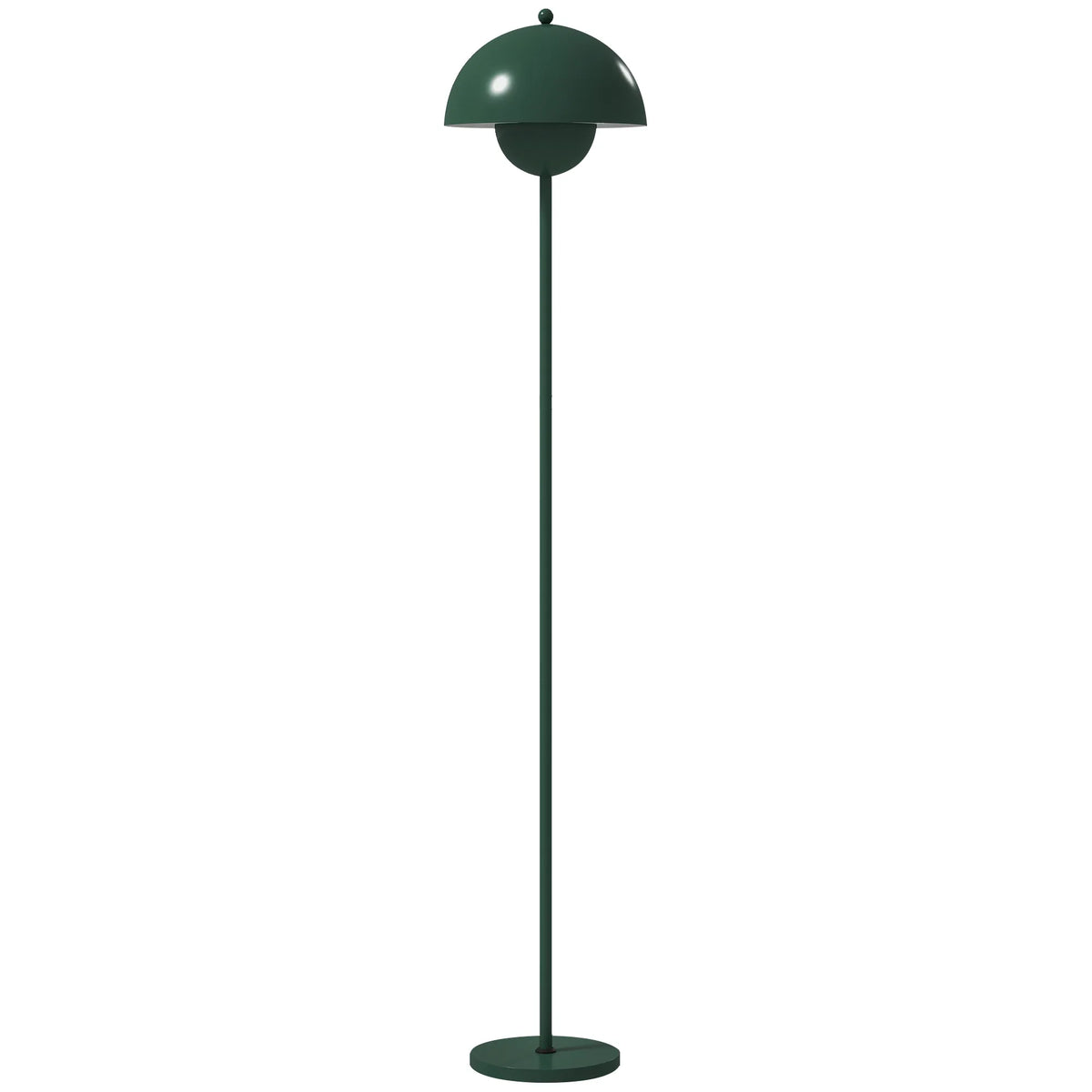 Pastatomas šviestuvas su apvaliu gaubtu, 155 cm, žalias