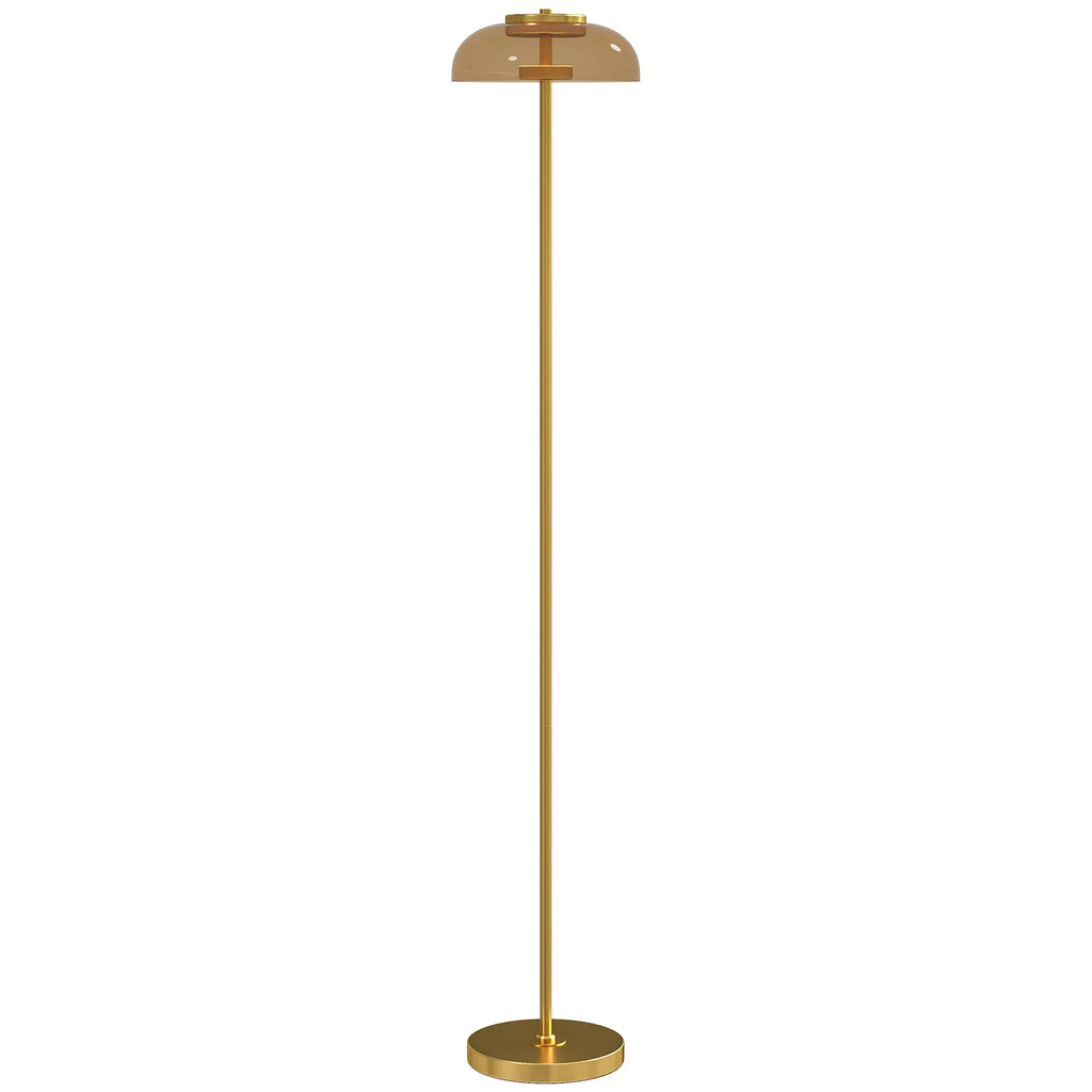 Pastatomas šviestuvas su kojiniu jungikliu, 134 cm, žalvario spalvos