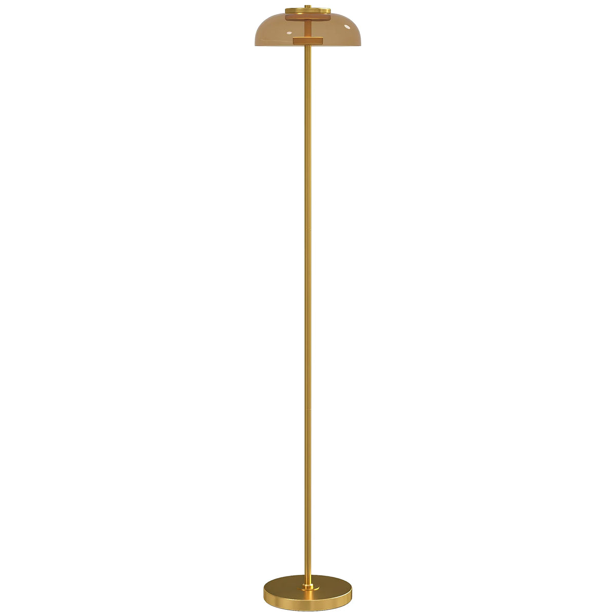 Pastatomas šviestuvas su kojiniu jungikliu, 134 cm, žalvario spalvos