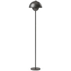 Pastatomas šviestuvas su kojiniu jungikliu, metalinis, pilkas