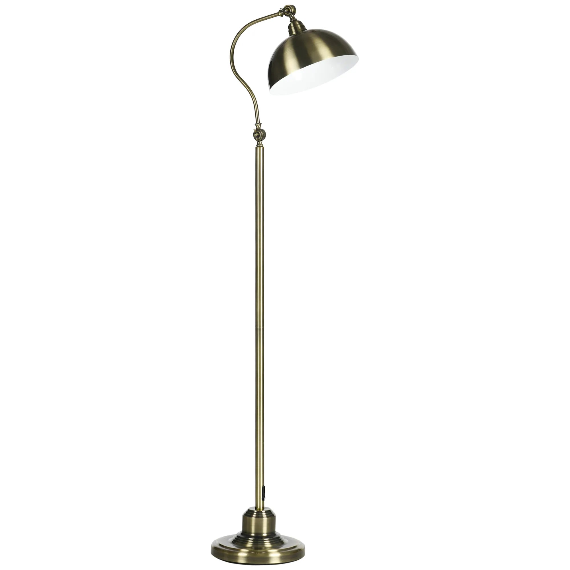 Pastatomas šviestuvas vintažinio stiliaus, reguliuojamas, bronzos spalvos