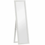Pastatomas veidrodis rėme, 37 x 157 cm, baltas