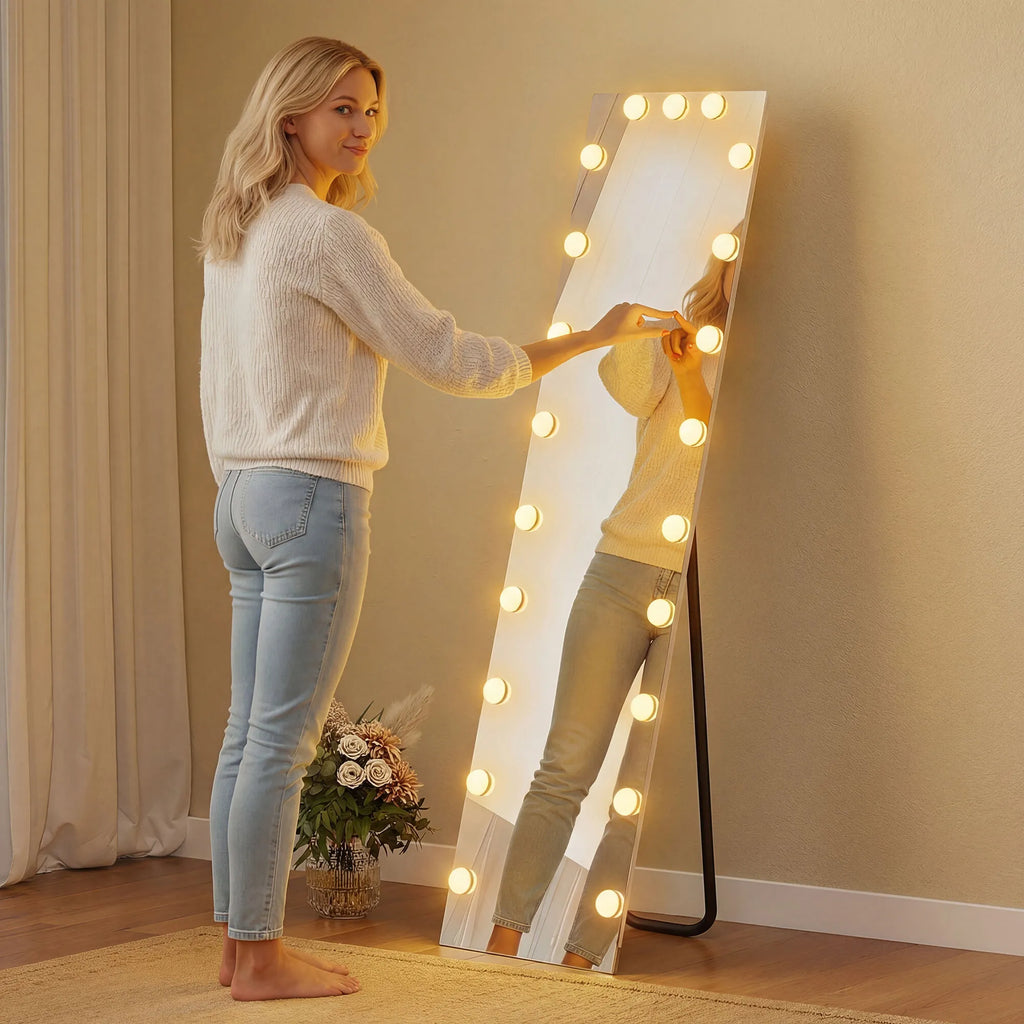 Pastatomas veidrodis su RGB apšvietimu 40x150 cm skaidrus