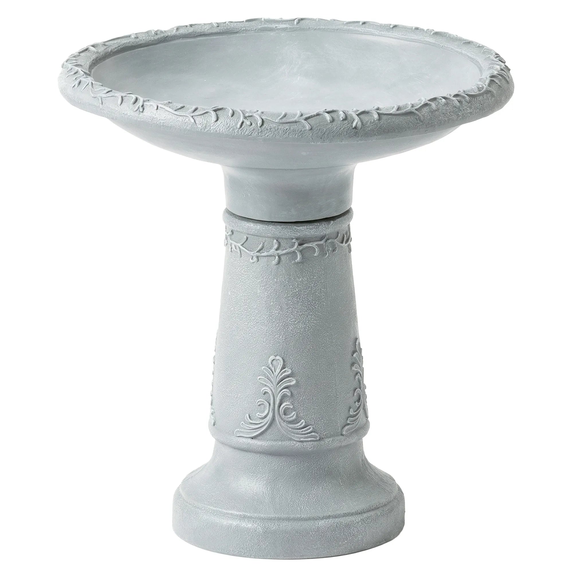 Paukščių girdykla, dekoratyvinė, 51 cm, pilka