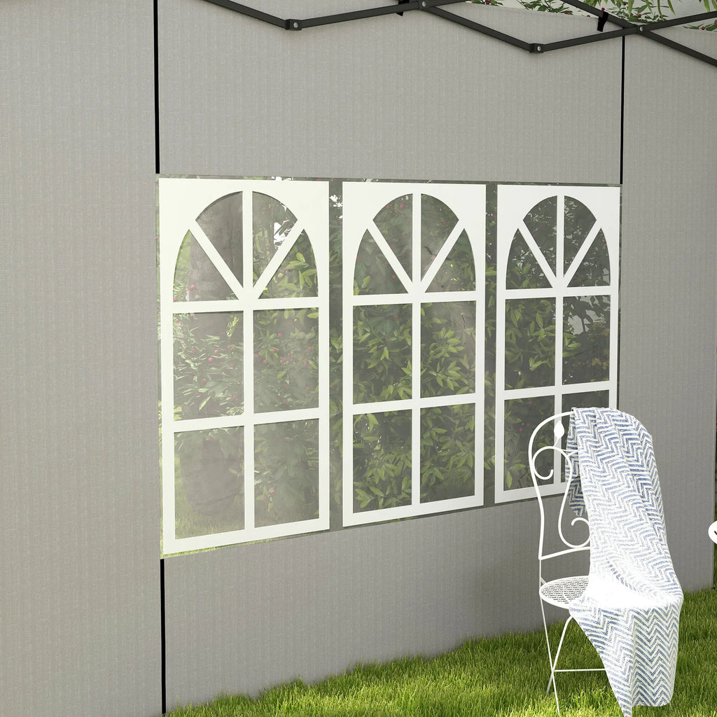 Paviljono sienelės, 2 vnt., baltos 3x3, 3x6
