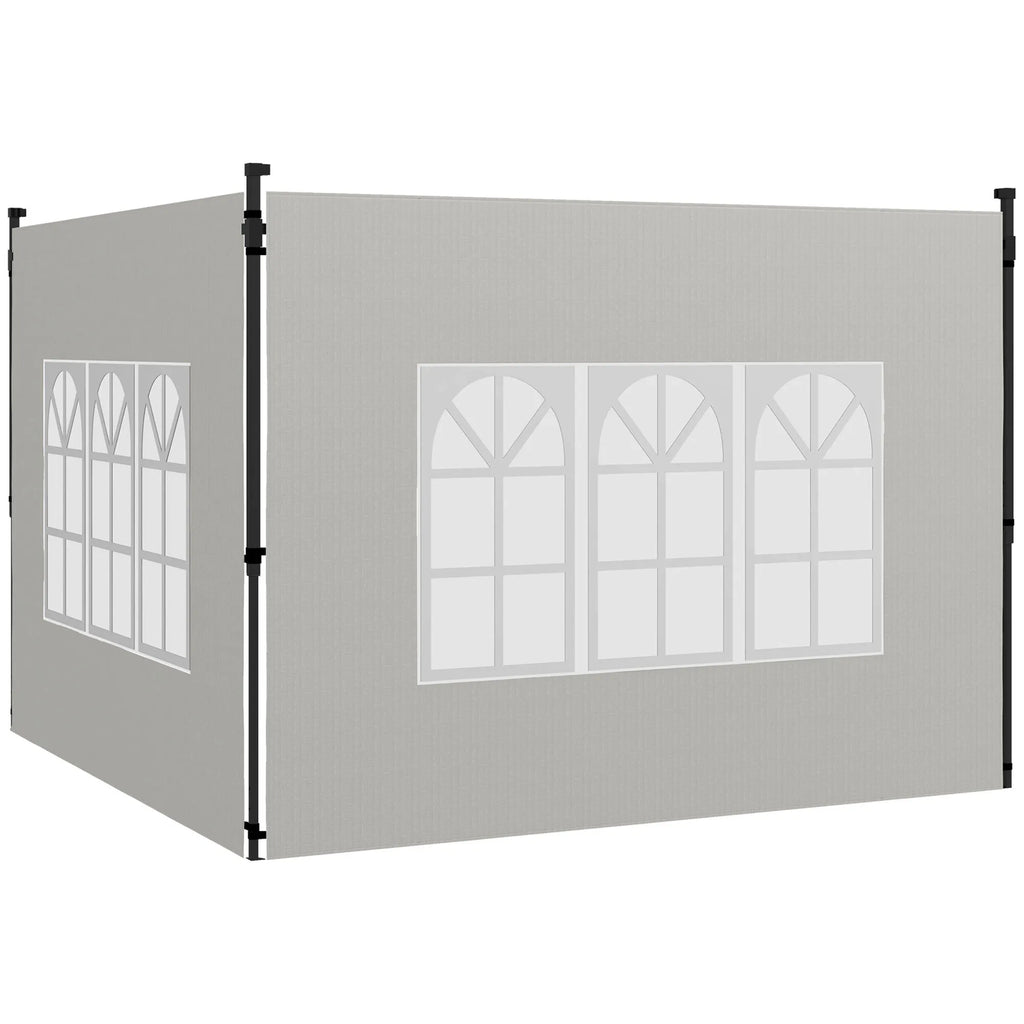 Paviljono sienelės, 2 vnt., baltos 3x3, 3x6