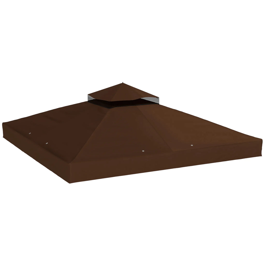 Paviljono stogas 3 x 3 m, ruda spalva