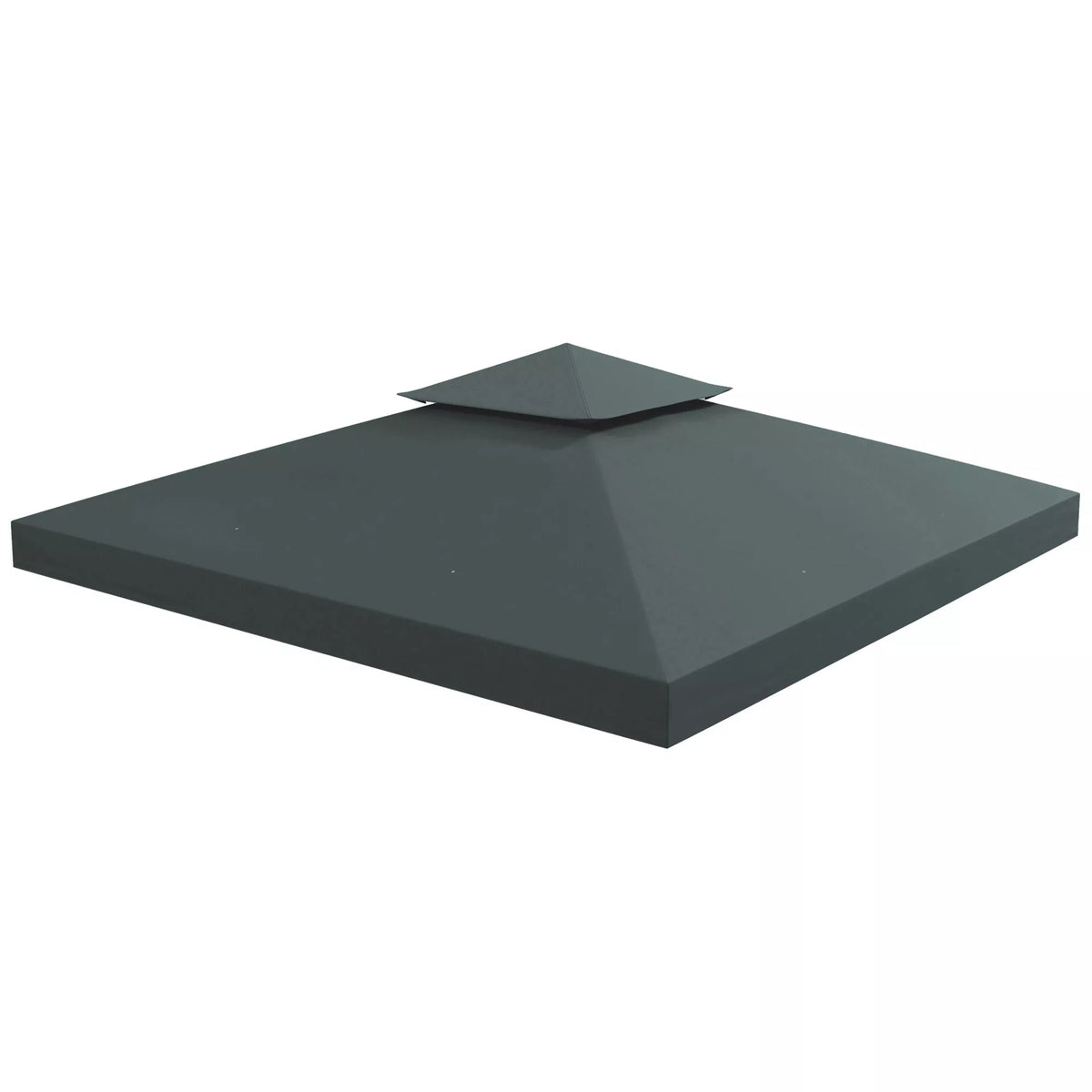 Paviljono stogas 3x3 m, atsparus vandeniui, anglies pilka