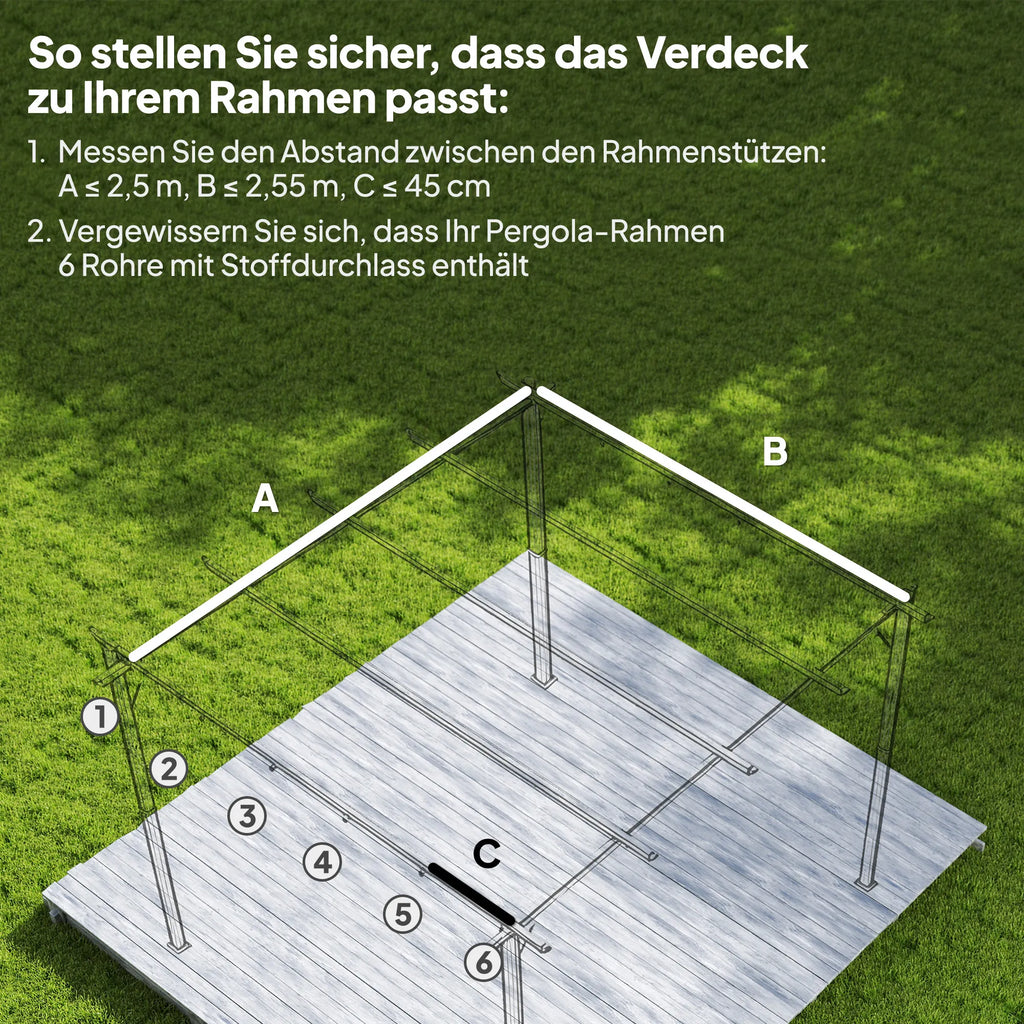 Paviljono stogas 3x3 m, keičiamas audinys, grietinėlės spalvos