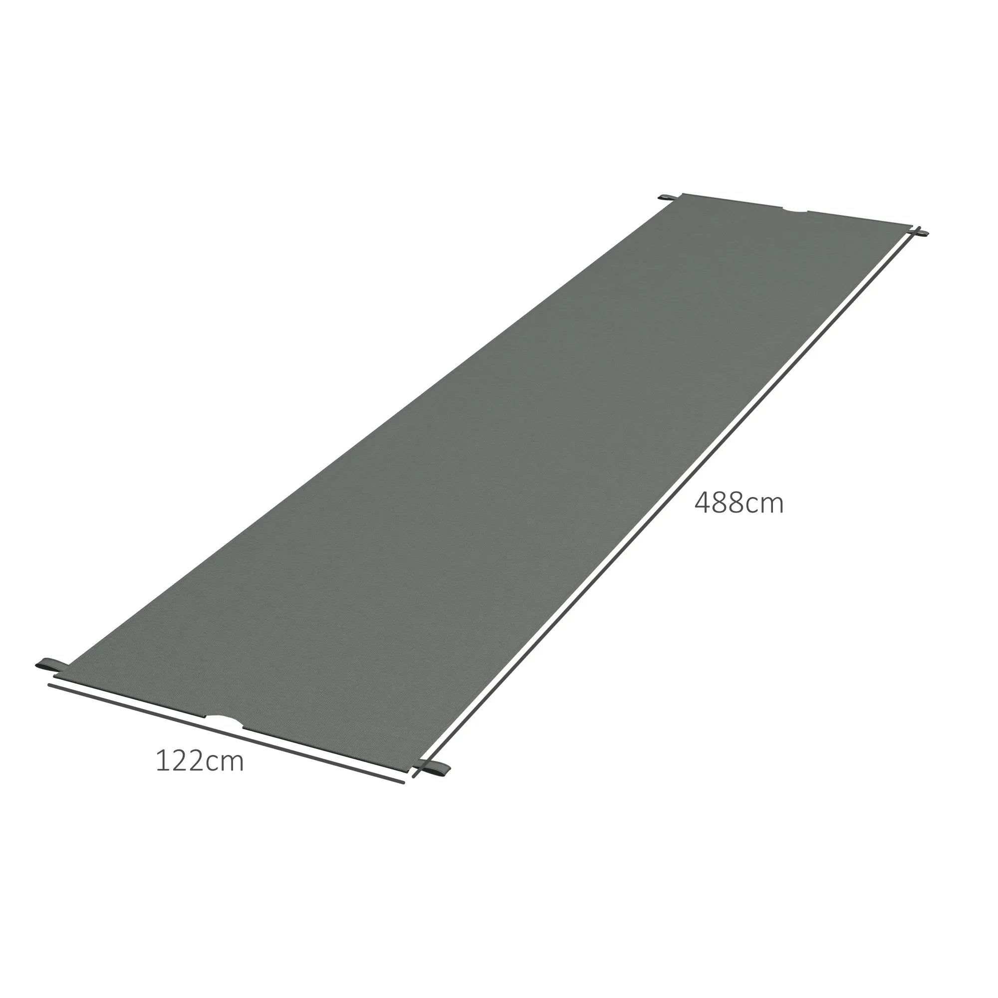 Paviljono stogas 3x3 m, keičiamas, tamsiai pilkas