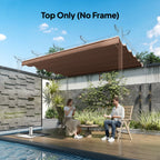 Paviljono stogas 3x3 m pergolei, ruda