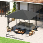 Paviljono stogas 3x3 m, su apsauga nuo saulės, pilkas