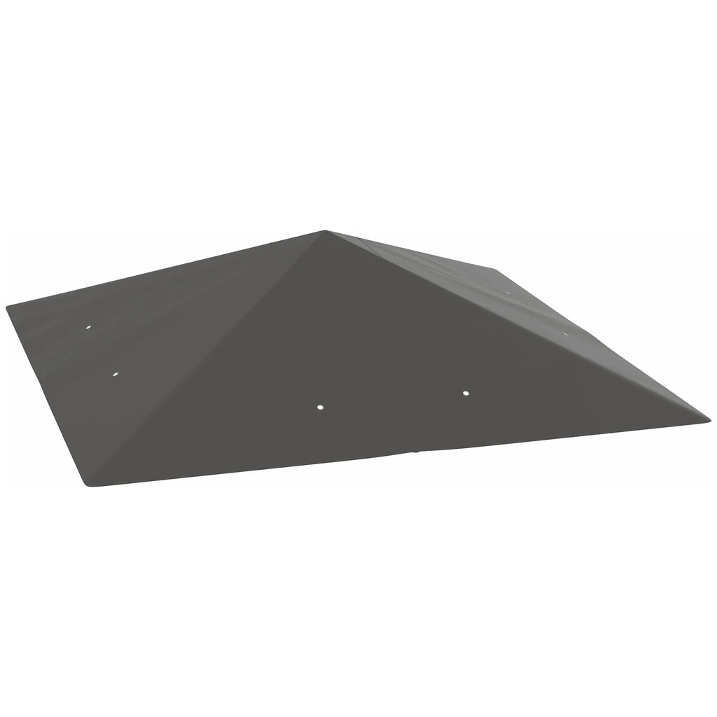 Paviljono stogas 3x3 m, su apsauga nuo saulės, pilkas