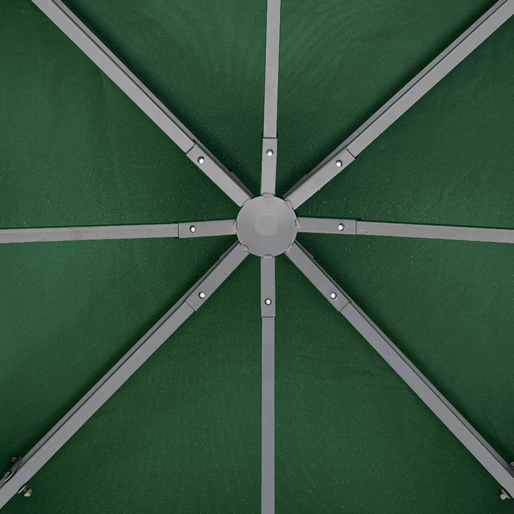 Paviljono stogas 3x3 m tamsiai žalias