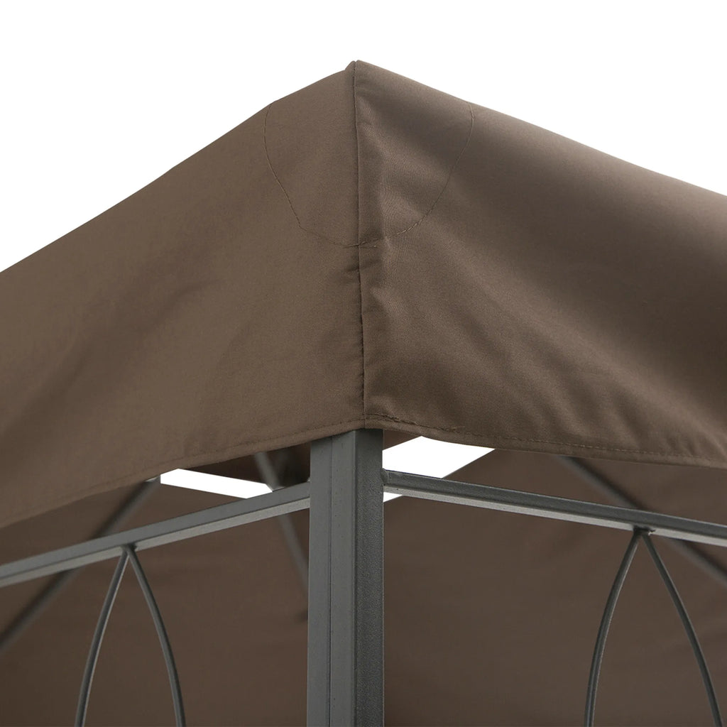 Paviljono stogas 3x4 m kavos spalvos