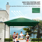 Paviljono stogas, atsarginis, 2,98 x 2,98 m, žalias