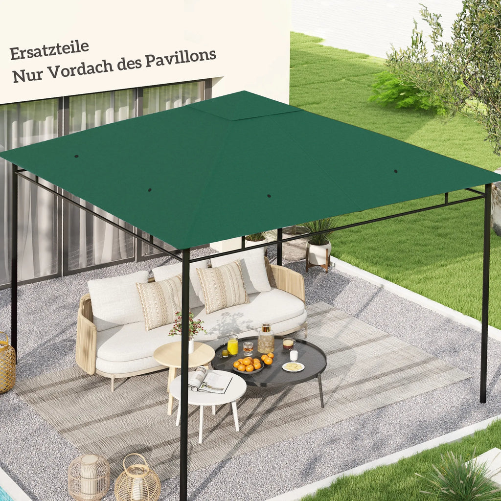 Paviljono stogas atsarginis, 3x3 m, žalias