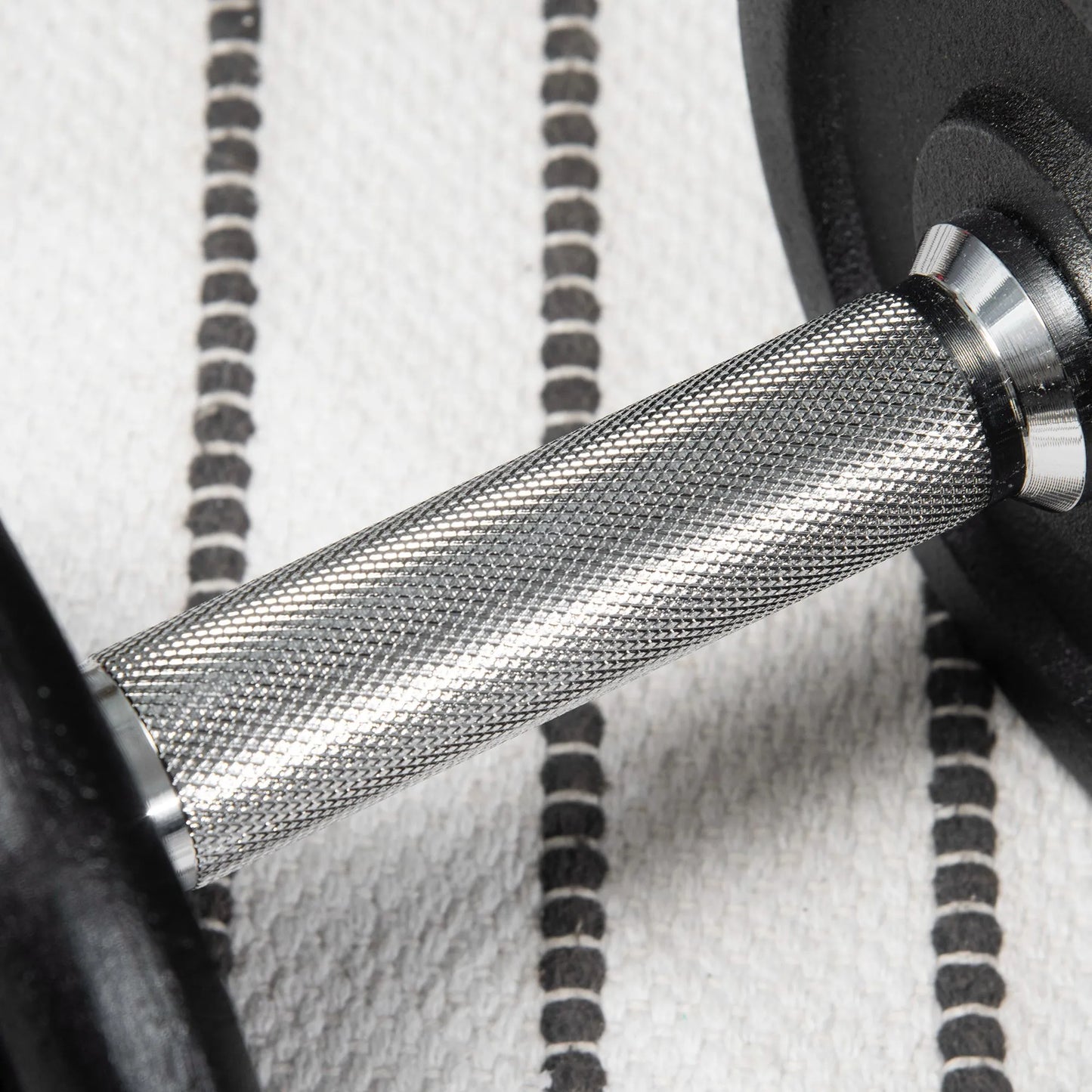 Hantelis, štanga, 2 viename, 20 kg, 8 hantelio diskai, nerūdijantis, geležies, juodas, 95 x 16 x 16 cm