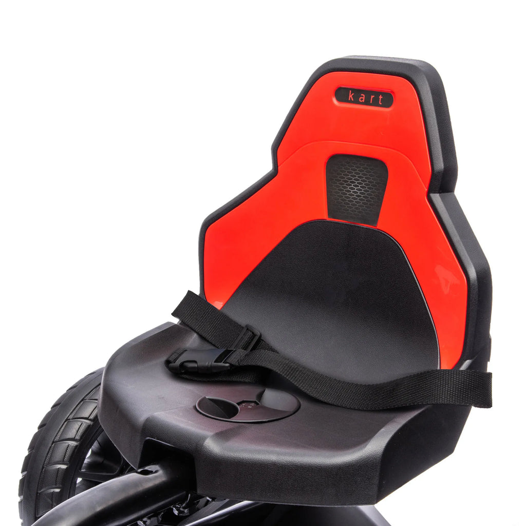Pedalinis kartingas su atbuline pavara, vaikams nuo 3 iki 8 metų, raudonos spalvos