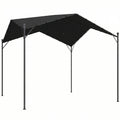 Pergola 3x3m metalinė su poliesterio stogu tamsiai pilka