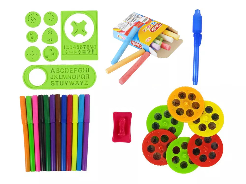 Piešimo projektorius su stoveliu, 4-in-1, 3+ metų, spalvotas