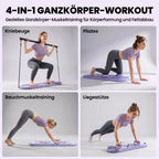 Pilates treniruoklis 5-in-1, sulankstomas, šviesiai mėlynas