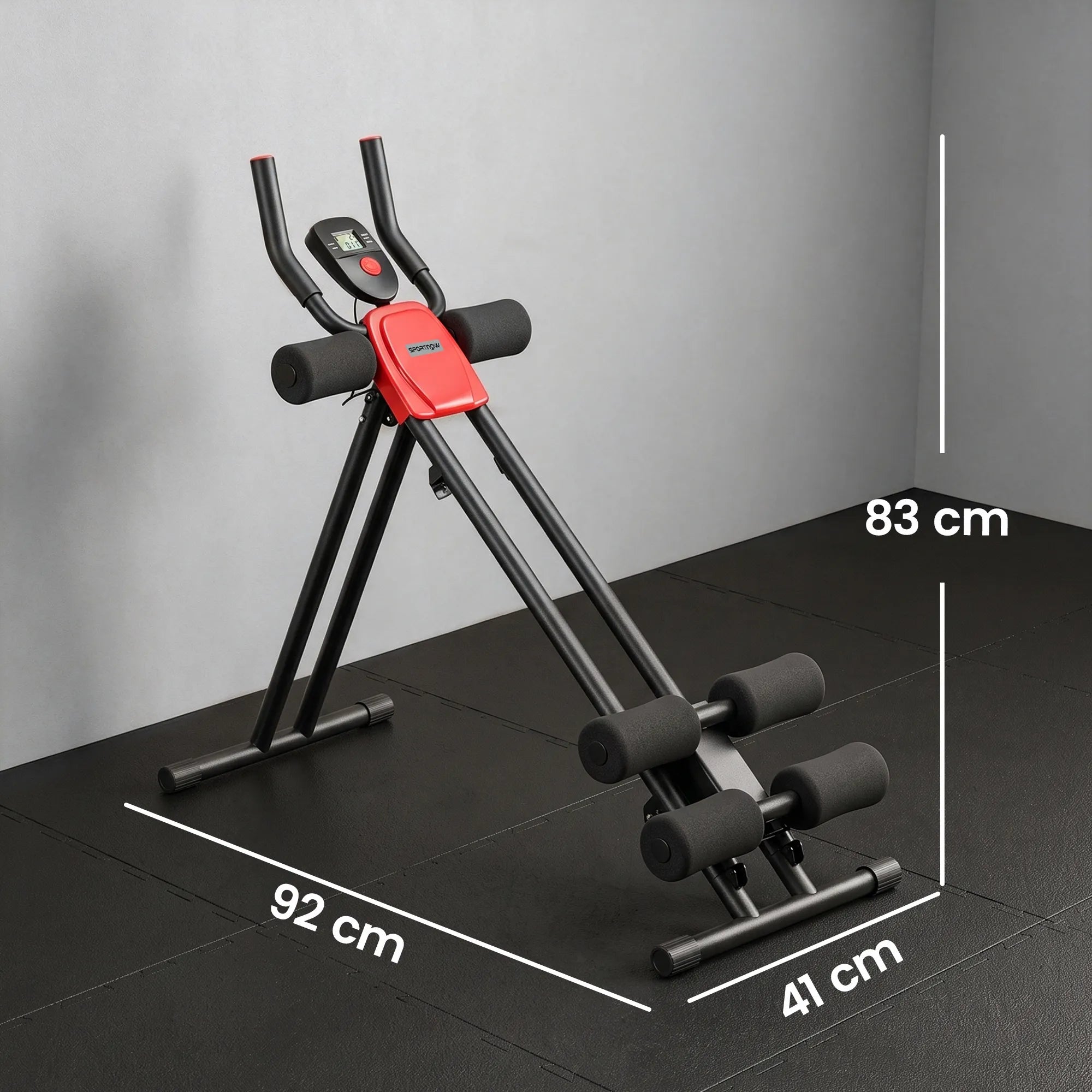 Pilvo preso treniruoklis su LCD ekranu, sulankstomas, 120 kg