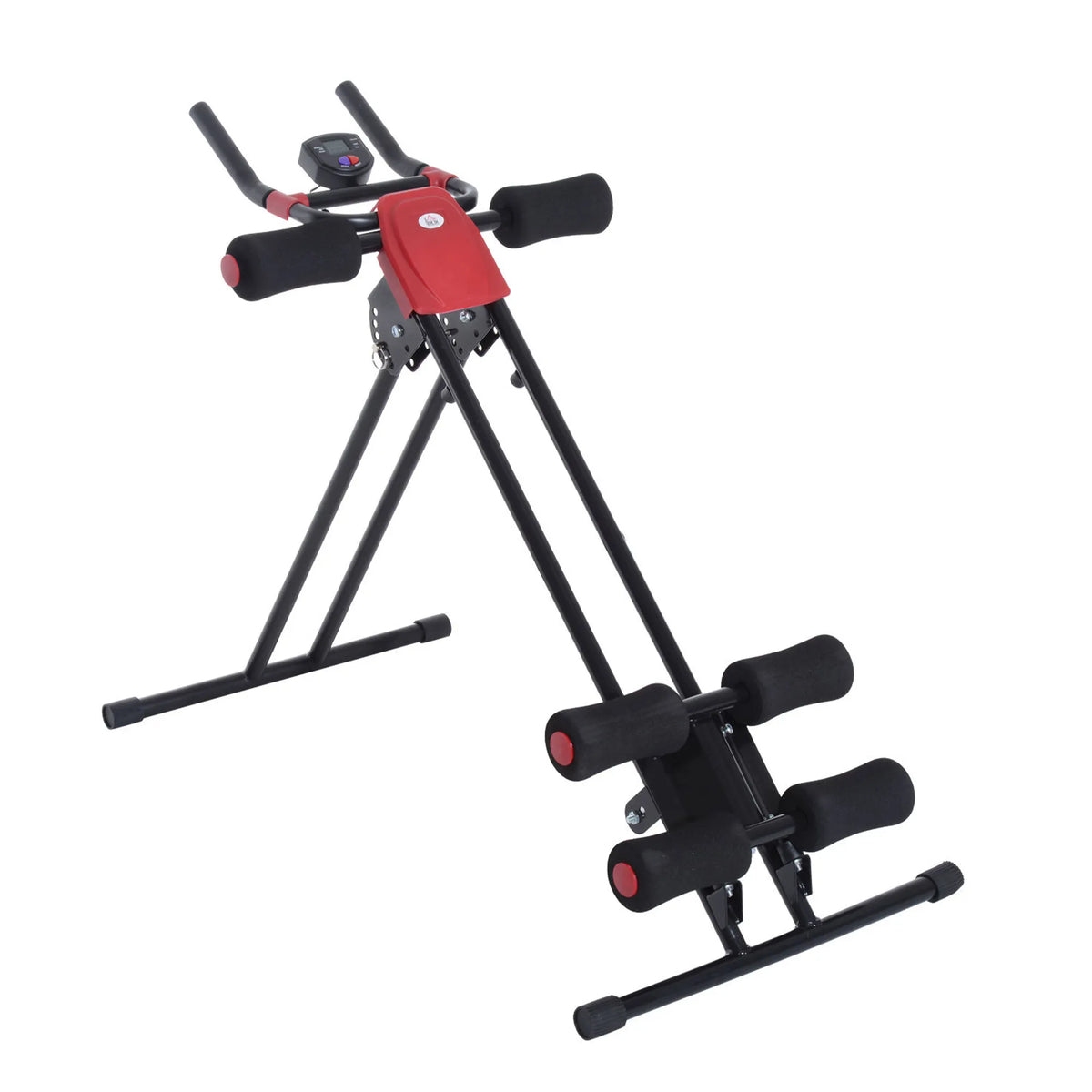 Pilvo preso treniruoklis, sulankstomas, su LCD ekranu, iki 100 kg