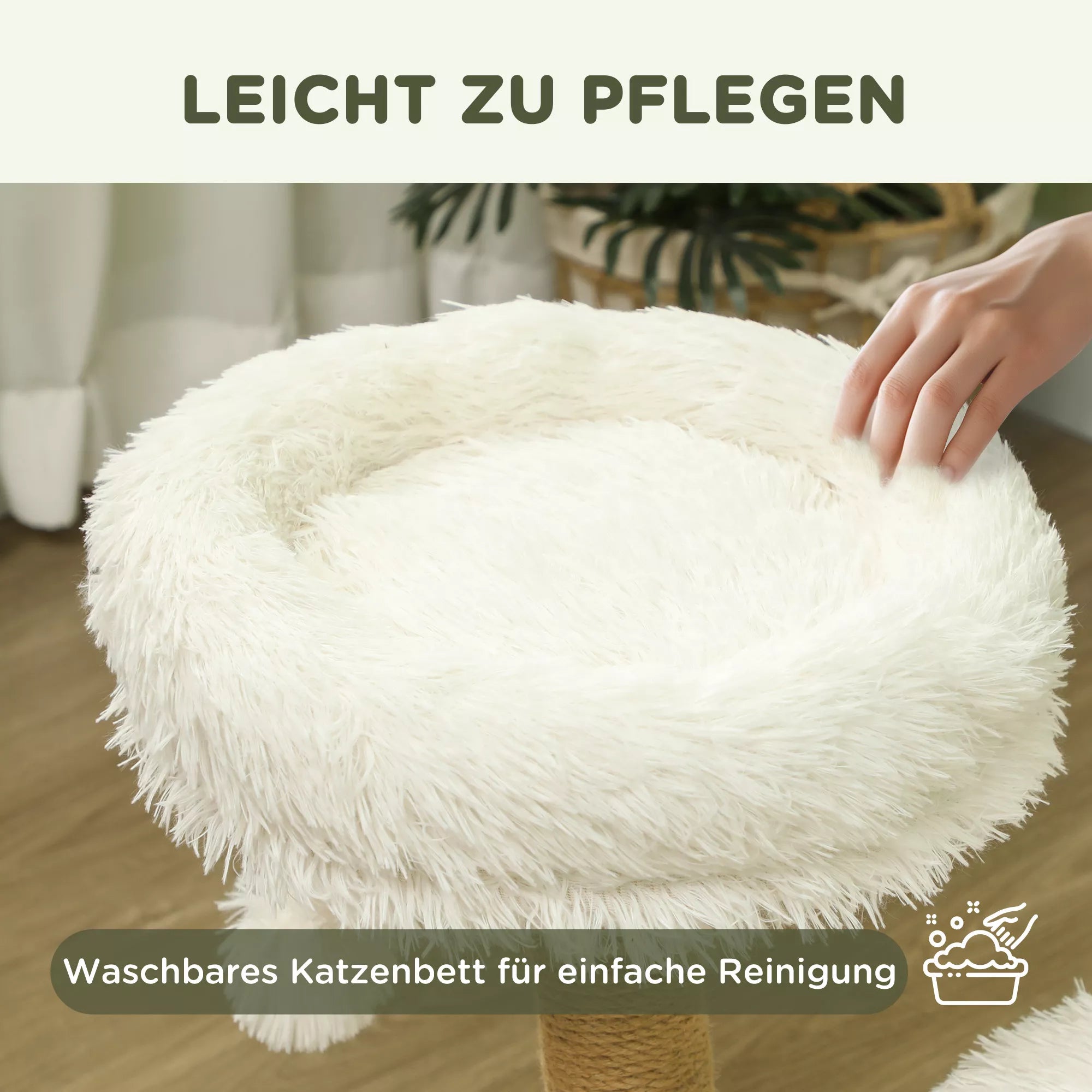 Kačių medis Pet Palace, 61,5 cm, baltas