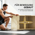 Plyo box batutas 3-in-1, reguliuojamas, iki 120 kg, natūralaus medžio