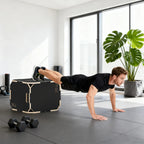 Plyo box treniruotėms, reguliuojamo aukščio, iki 120 kg, juoda