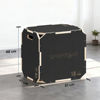 Plyo box treniruotėms, reguliuojamo aukščio, iki 120 kg, juoda