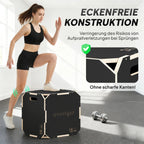 Plyo box treniruotėms, reguliuojamo aukščio, iki 120 kg, juoda