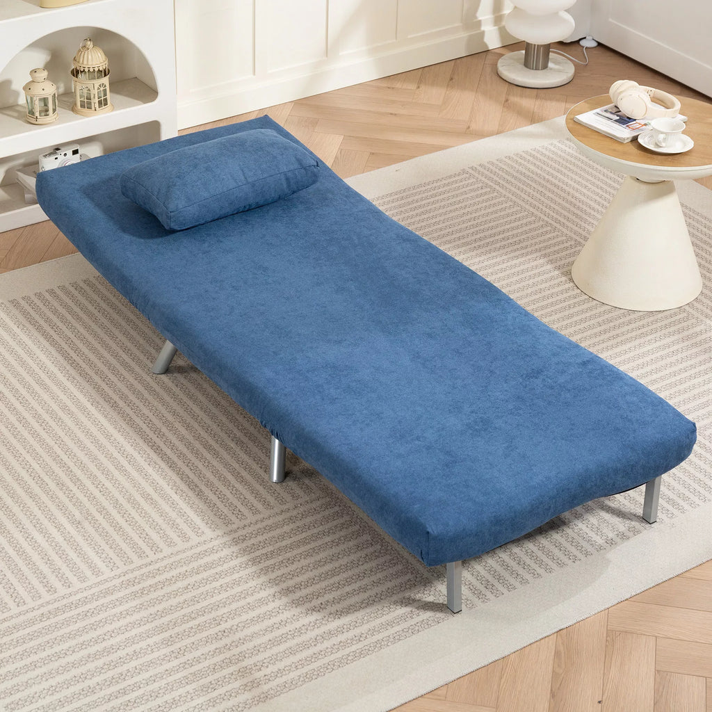 Sofa-lova su miegojimo funkcija, 3-in-1, 190 x 80 cm, mėlyna