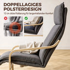 Poilsio krėslo pagalvėlės storio detalė