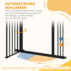 Vartelių informacinė grafika apie automatinį užsidarymą