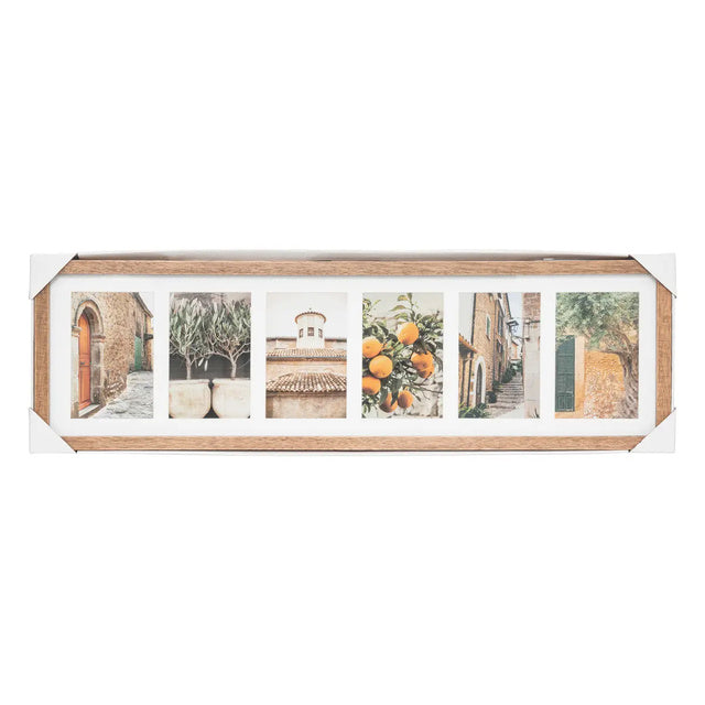 Atmosphera koliažinis rėmelis „Milea“, 6 nuotraukoms, 70 × 21 cm, mangmedis/MDF