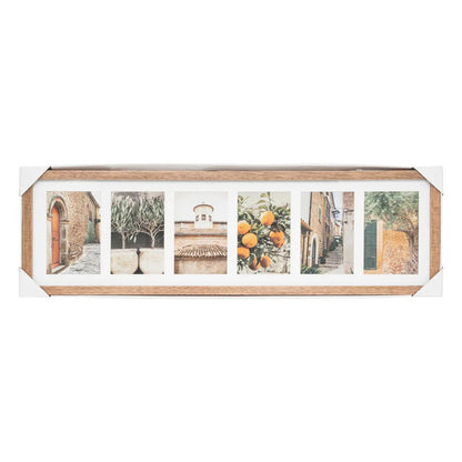 Atmosphera koliažinis rėmelis „Milea“, 6 nuotraukoms, 70 × 21 cm, mangmedis/MDF
