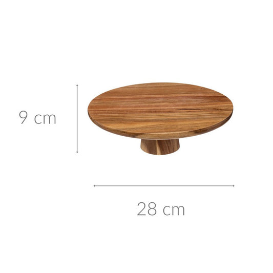Medinis torto stovas iš akacijos medienos Ø 28 cm