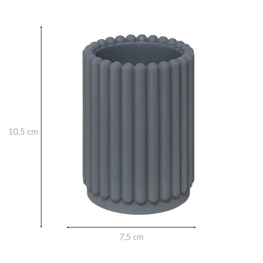 BONBON dantų šepetėlio puodelis, Ø 7,5 cm – pilkas