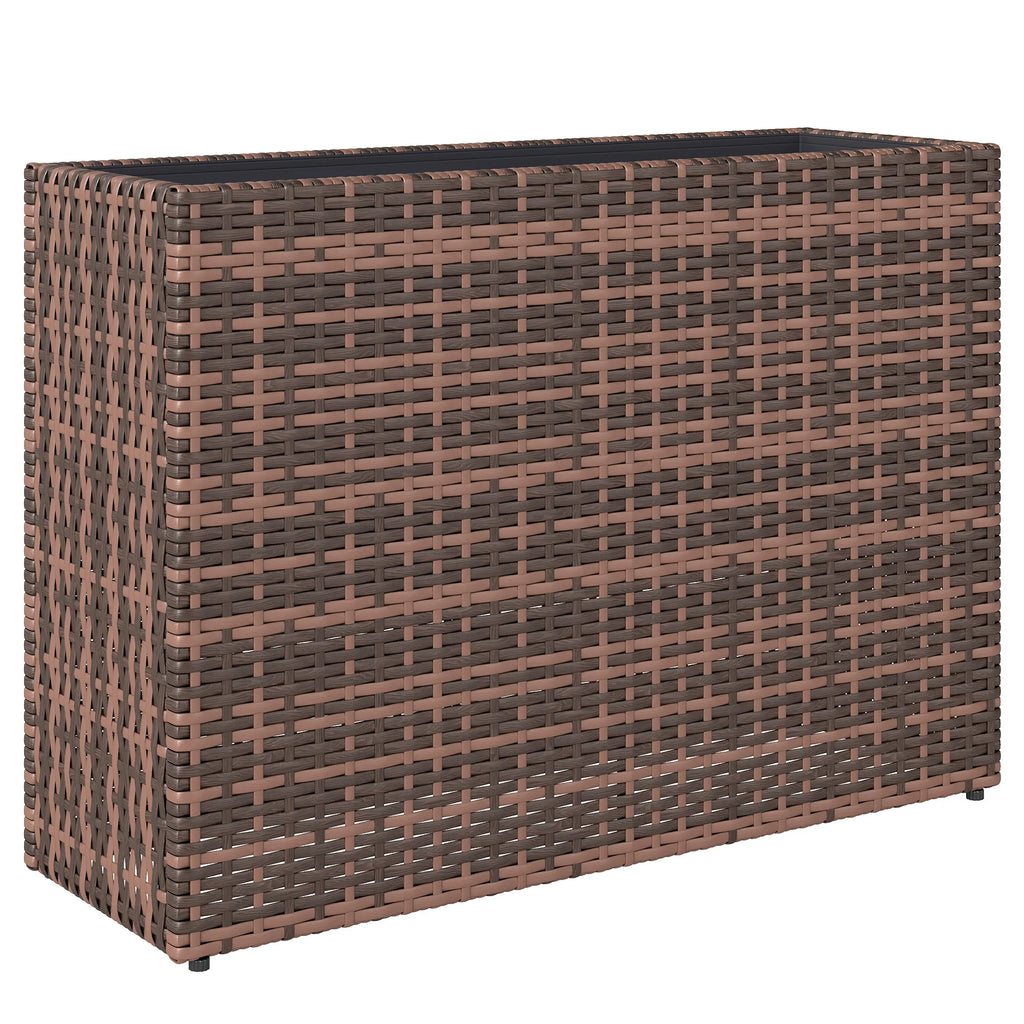 Poliratano aukšta lysvė 81x28x58 cm su reguliuojamomis kojelėmis ruda