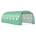 Polytunnel šiltnamis, 18 m², žalias