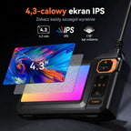 Pramoninis endoskopas su LCD ekranu, 14 × 19 × 17 cm, 753 g