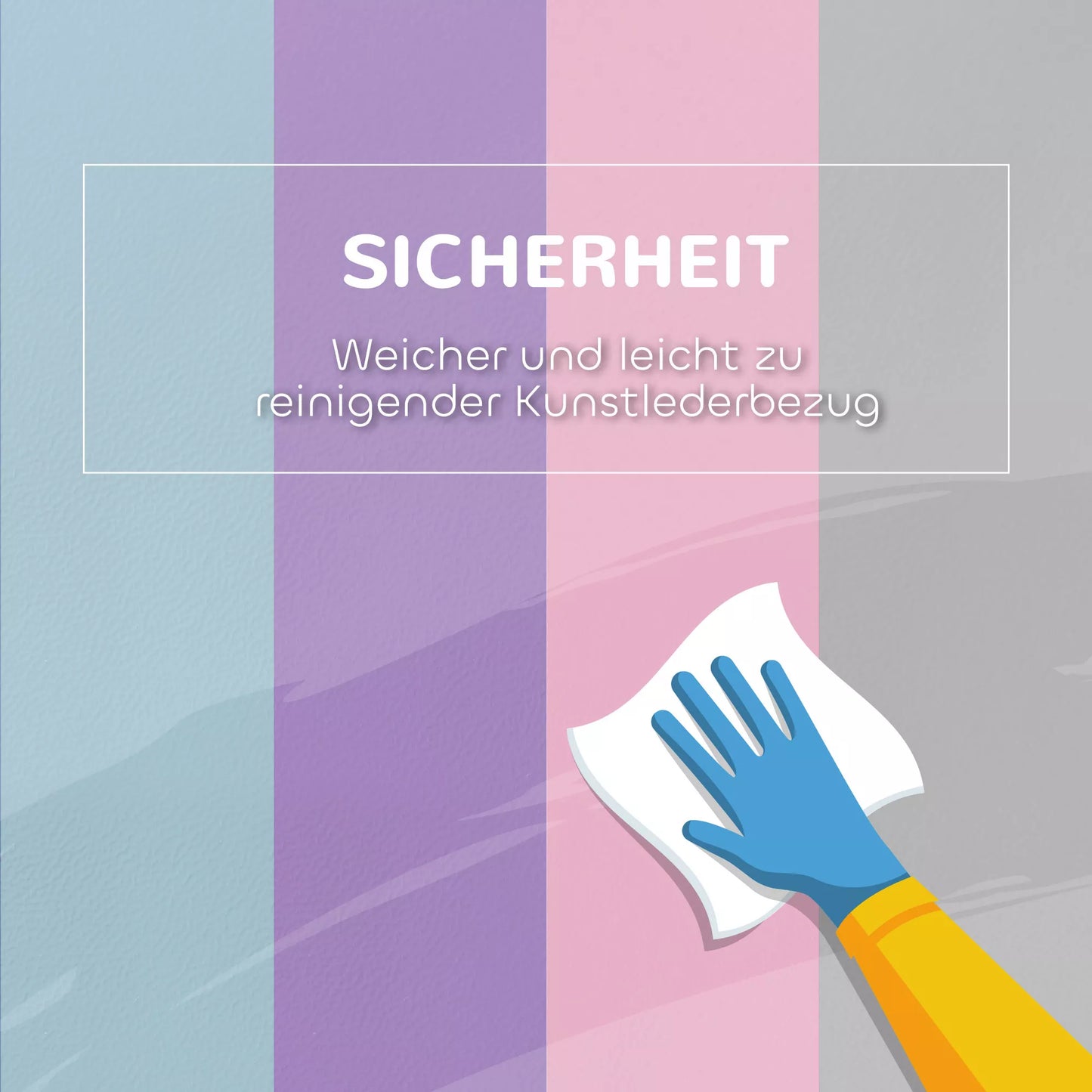 Minkšti putplasčio blokeliai, 5 vnt. rinkinys vaikams nuo 1 iki 3 metų, dirbtinė oda, daugiaspalviai